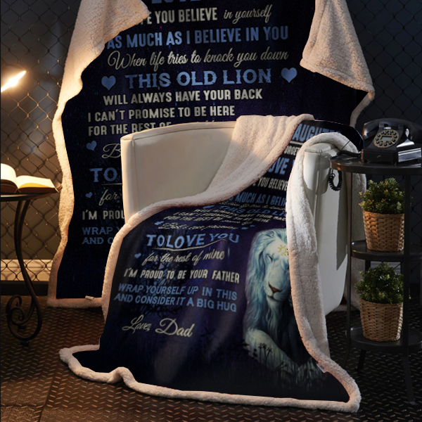 To My Daughter, Never Forget That I Love You, Love Dad Blanket