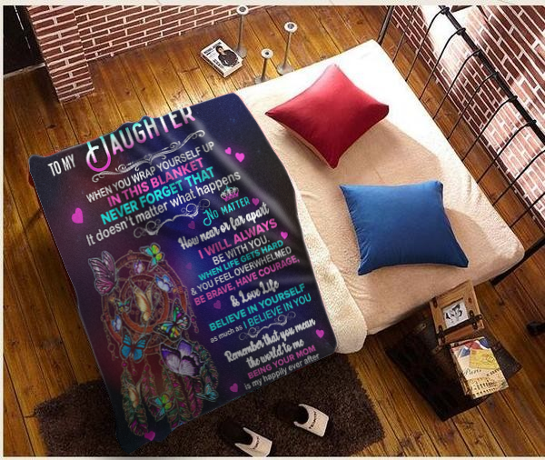 50% Off Today - To My Daughter, I Will Always Be With You, Love Mom Blanket
