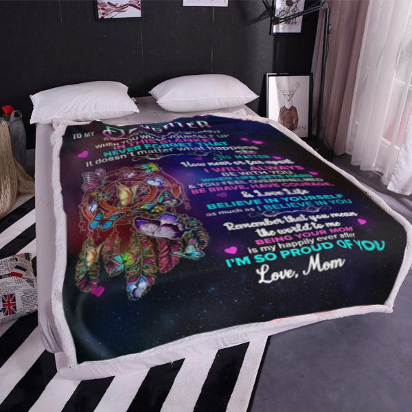 50% Off Today - To My Daughter, I Will Always Be With You, Love Mom Blanket