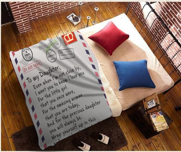 To My Daughter, Love Letter Blanket, Love Mom