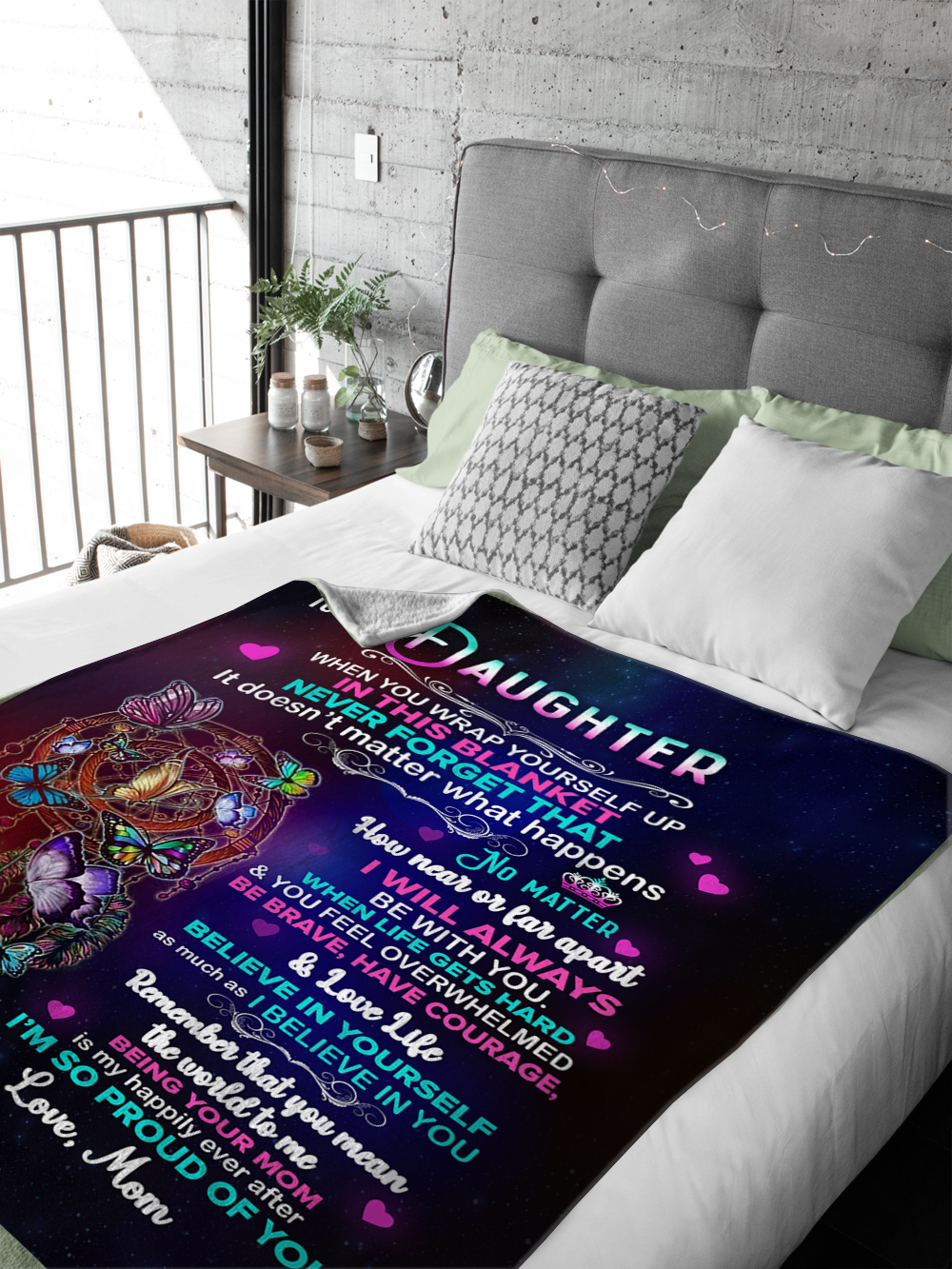 50% Off Today - To My Daughter, I Will Always Be With You, Love Mom Blanket