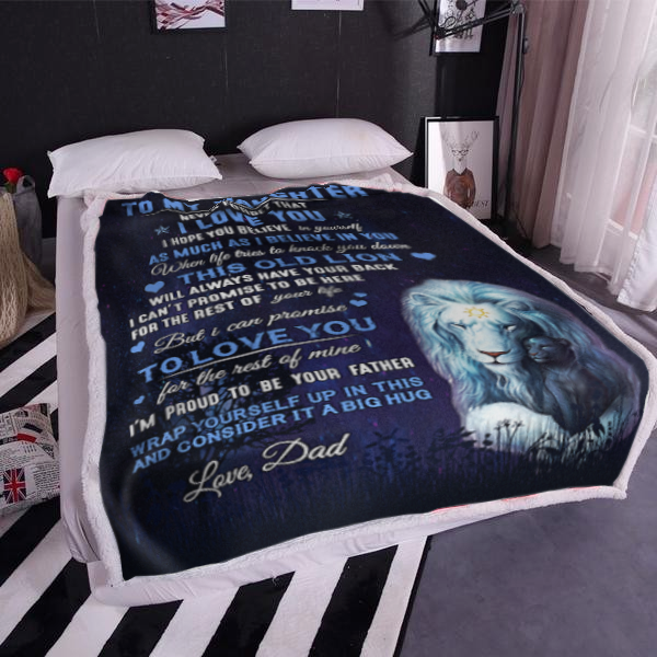 To My Daughter, Never Forget That I Love You, Love Dad Blanket