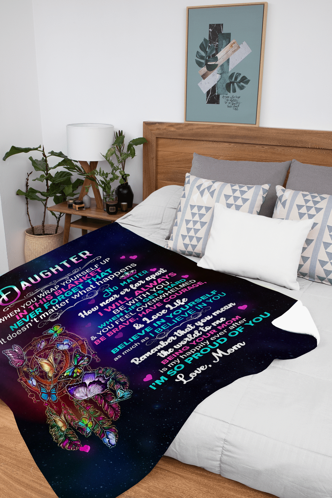 50% Off Today - To My Daughter, I Will Always Be With You, Love Mom Blanket