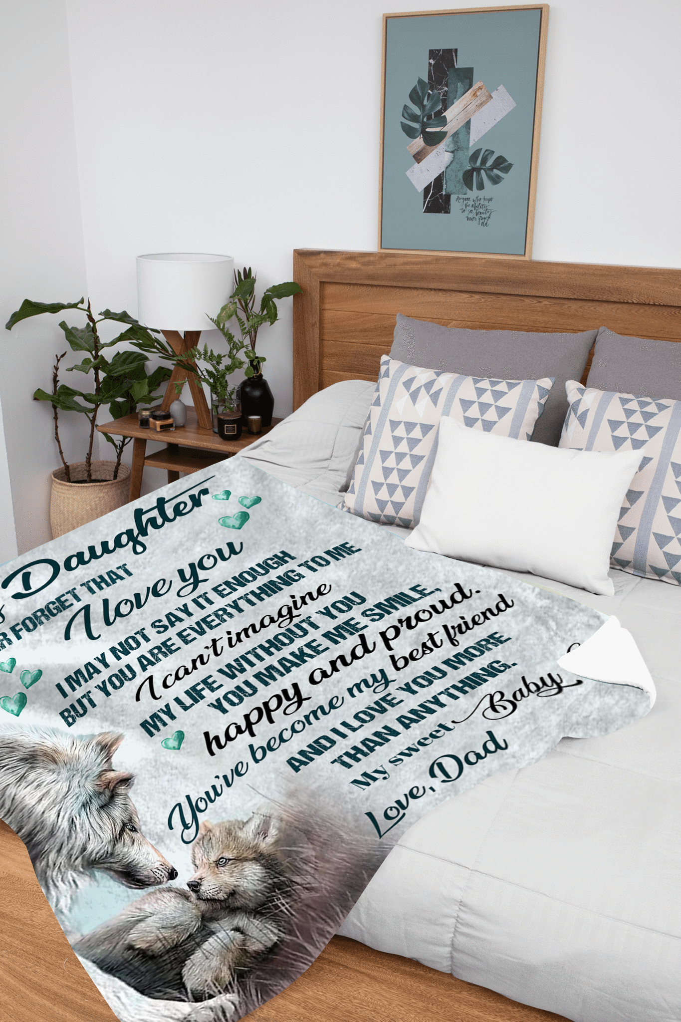 To My Daughter, You Are Everything To Me, Love Dad Blanket