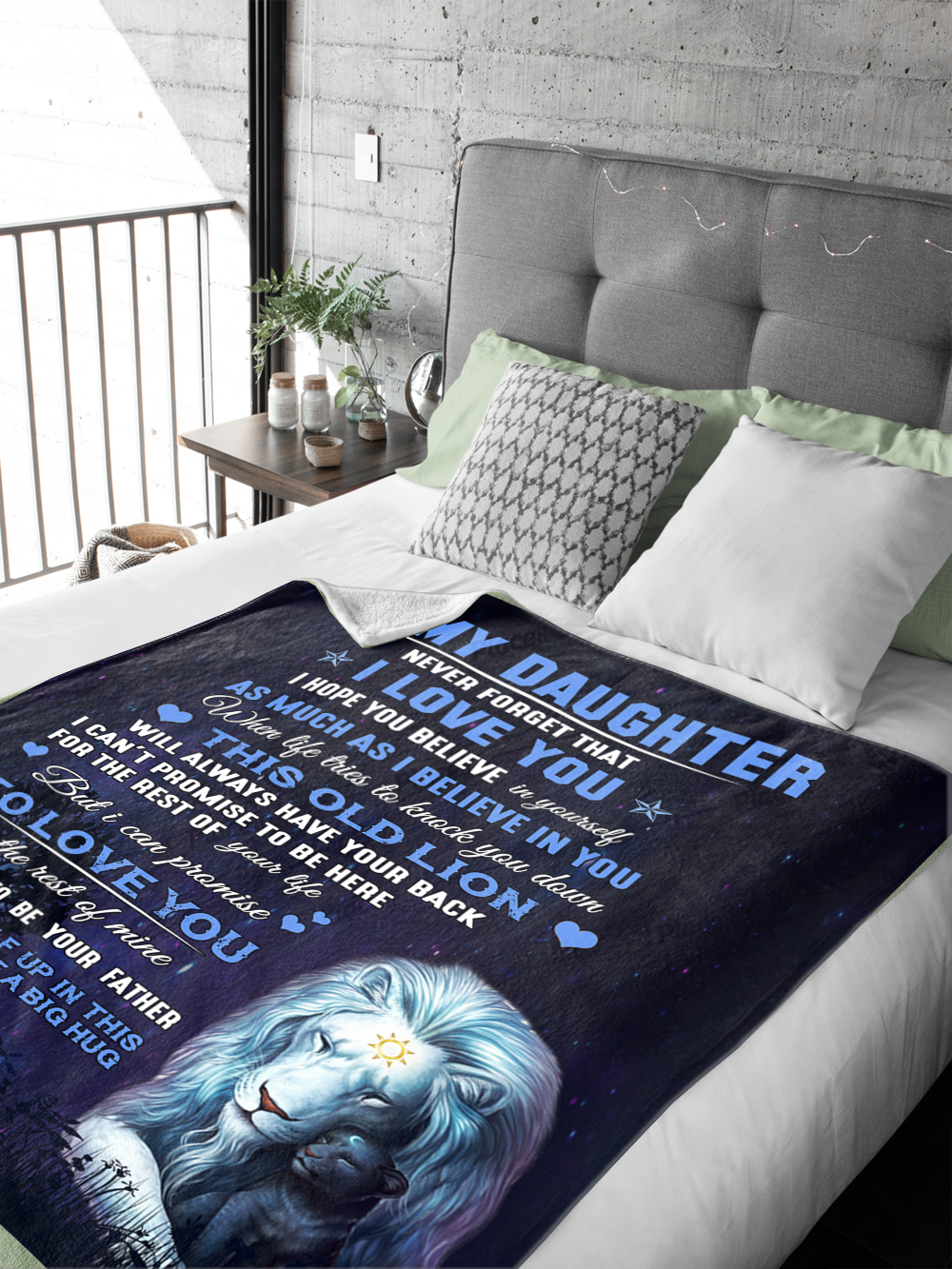 To My Daughter, Never Forget That I Love You, Love Dad Blanket