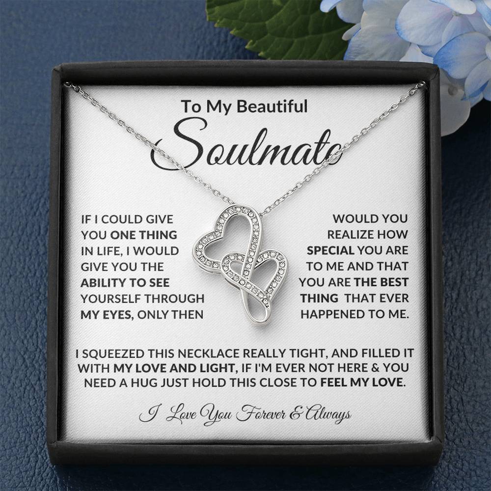 To My Soulmate, Heart to Heart Necklace