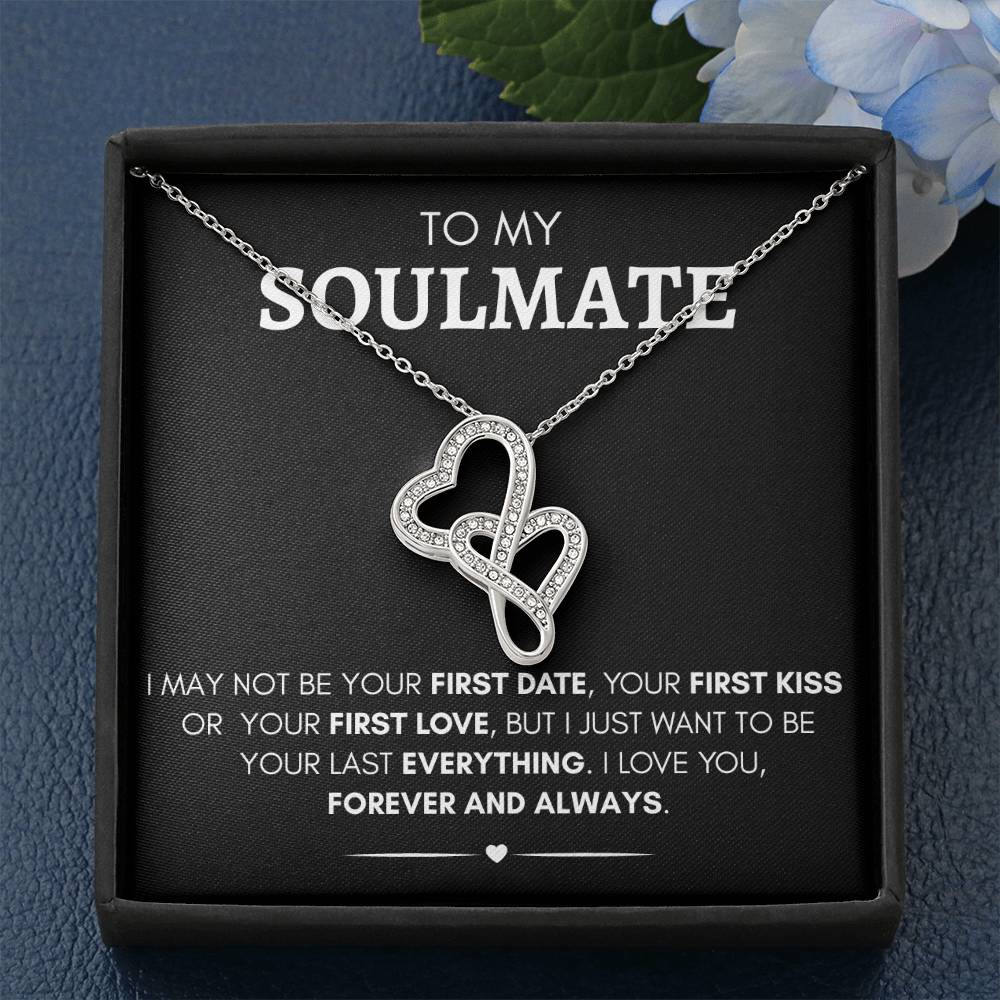 To My Soulmate, Heart to Heart Pendant Necklace