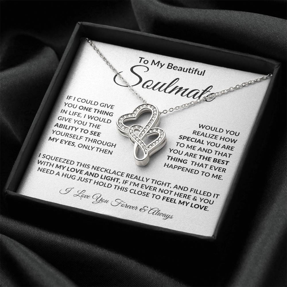 To My Soulmate, Heart to Heart Necklace