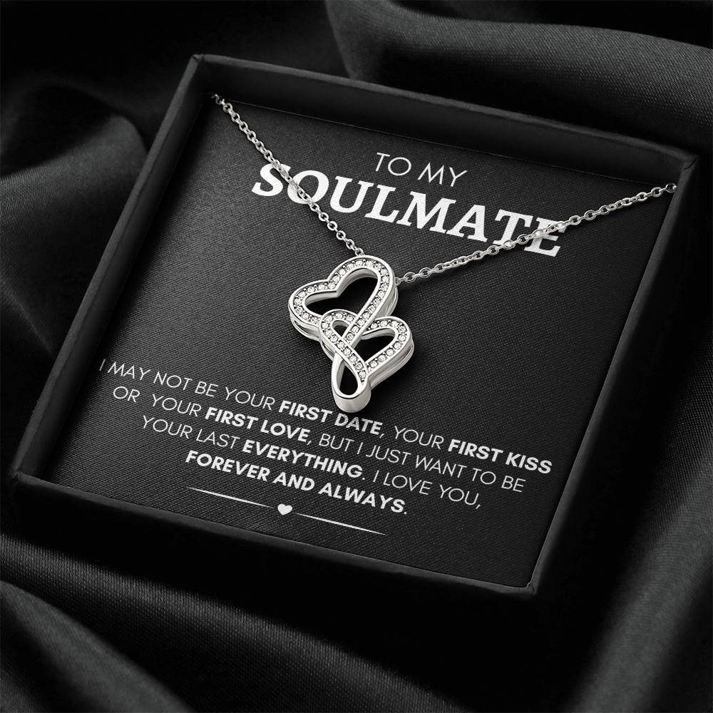 To My Soulmate, Heart to Heart Pendant Necklace