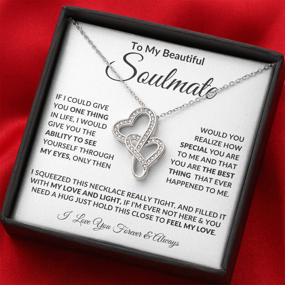 To My Soulmate, Heart to Heart Necklace