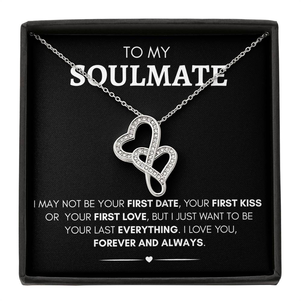 To My Soulmate, Heart to Heart Pendant Necklace