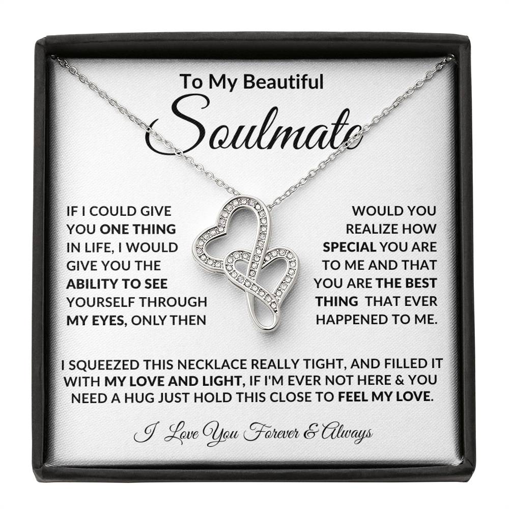 To My Soulmate, Heart to Heart Necklace