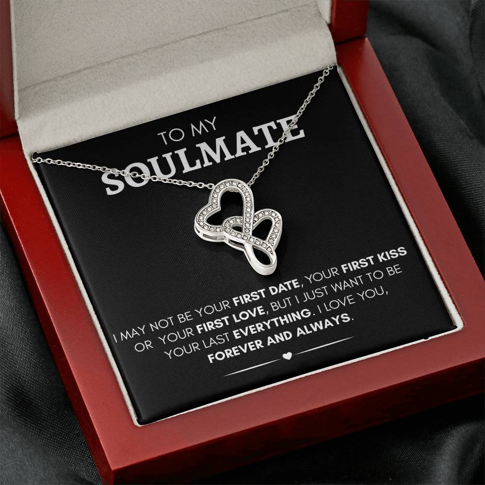 To My Soulmate, Heart to Heart Pendant Necklace