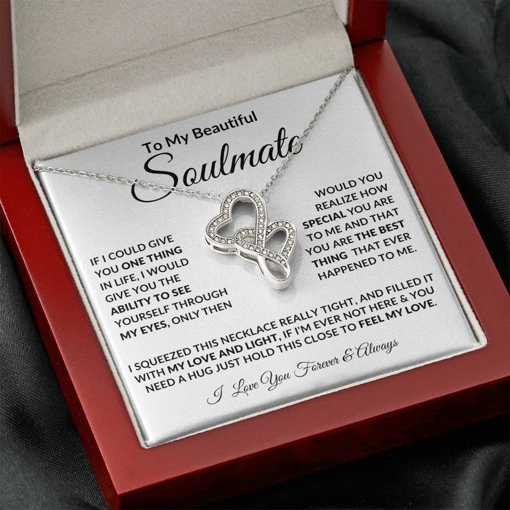To My Soulmate, Heart to Heart Necklace