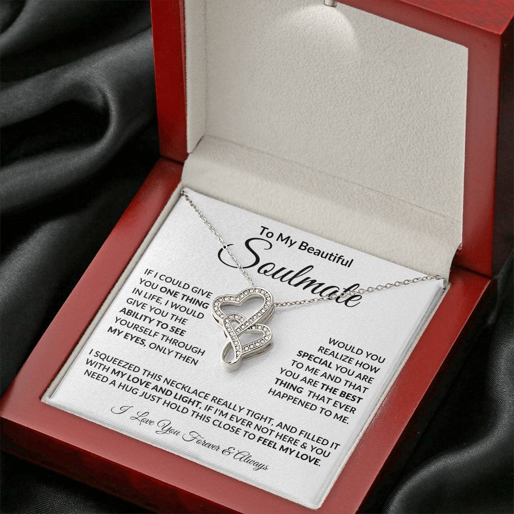 To My Soulmate, Heart to Heart Necklace