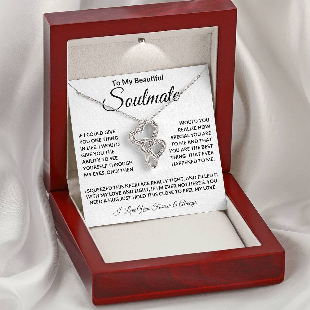 To My Soulmate, Heart to Heart Necklace