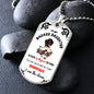 To My Badass Daughter, I Am The Storm - Dog Tag
