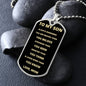 To My Son - Always Remember You Are Braver, Love Mom - Dog Tag - Military Ball Chain