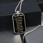 To My Son - Always Remember You Are Braver, Love Mom - Dog Tag - Military Ball Chain