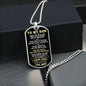To My Son, You're Capable of Achieving Anything, Love Mom - Dog Tag - Military Ball Chain