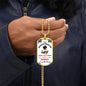 To My Badass Daughter, I Am The Storm - Dog Tag