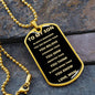 To My Son - Always Remember You Are Braver, Love Mom - Dog Tag - Military Ball Chain