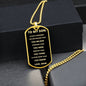 To My Son - Always Remember You Are Braver, Love Mom - Dog Tag - Military Ball Chain