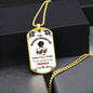 To My Badass Daughter, I Am The Storm - Dog Tag