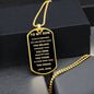 To My Son - You Are Braver, Love Mom - Dog Tag - Military Ball Chain