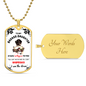 To My Badass Daughter, I Am The Storm - Dog Tag