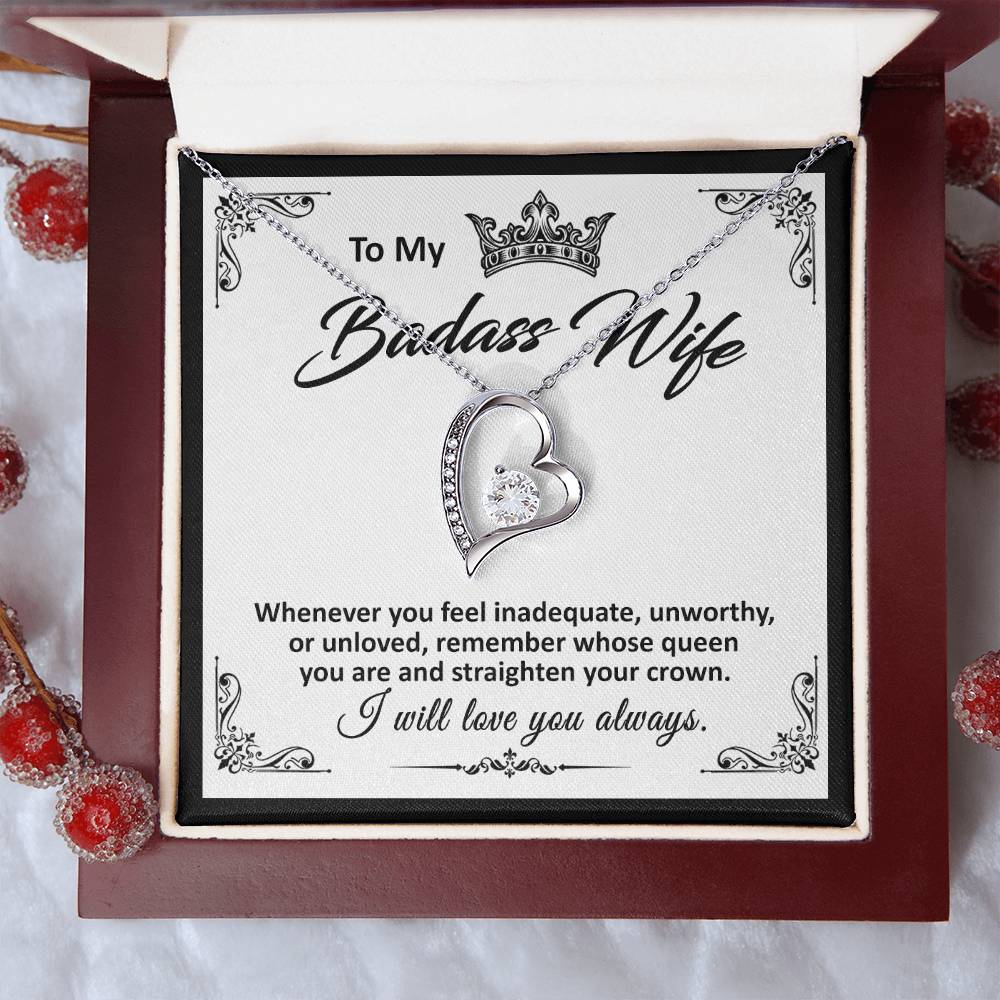 To My Badass Wife - Forever Love Necklace