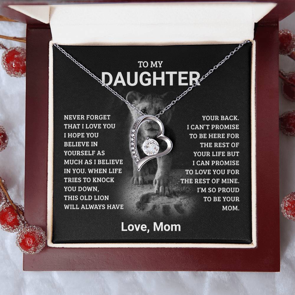 To My Daughter, Never Forget I Love You, Love Dad - Forever Love Neckace