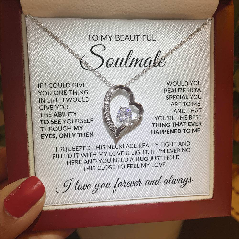 To My Beautiful Soulmate | Forever Love Necklace ❤️