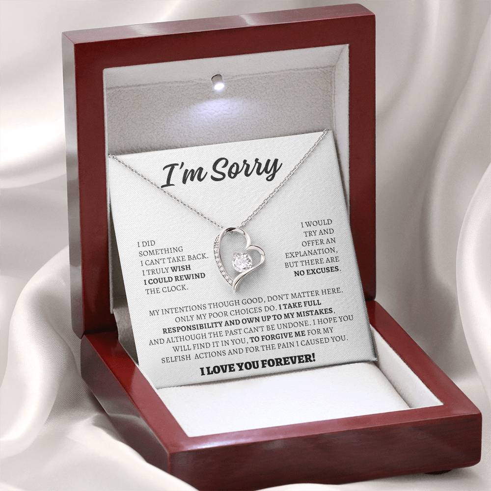 Apology Gift for Her - I Take Full Responsibility - Forever Love Necklace