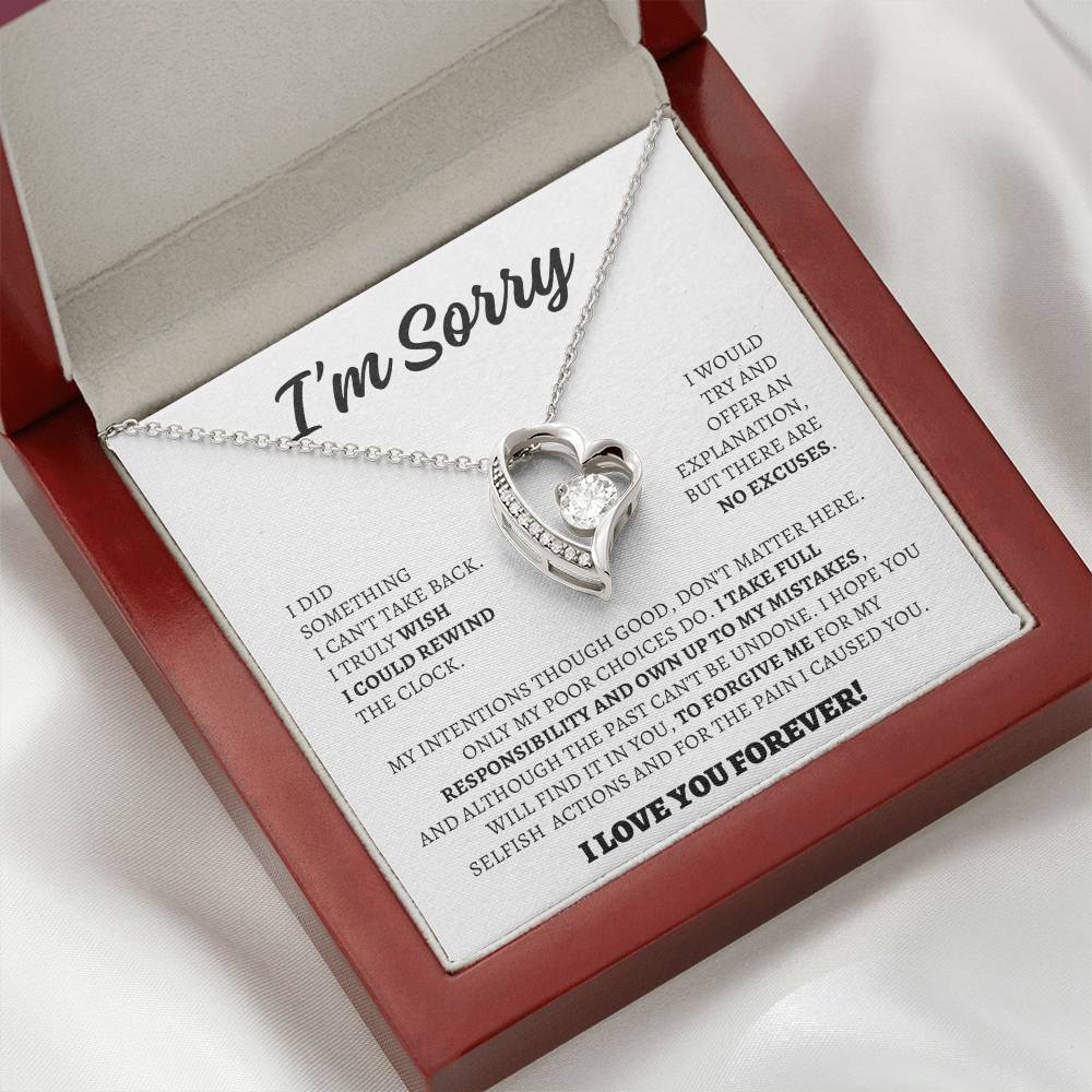 Apology Gift for Her - I Take Full Responsibility - Forever Love Necklace