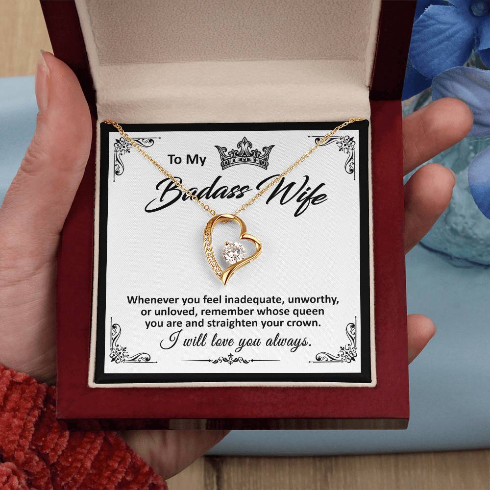 To My Badass Wife - Forever Love Necklace