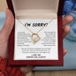 Apology Gift - I'm Sorry Forever Love Necklace