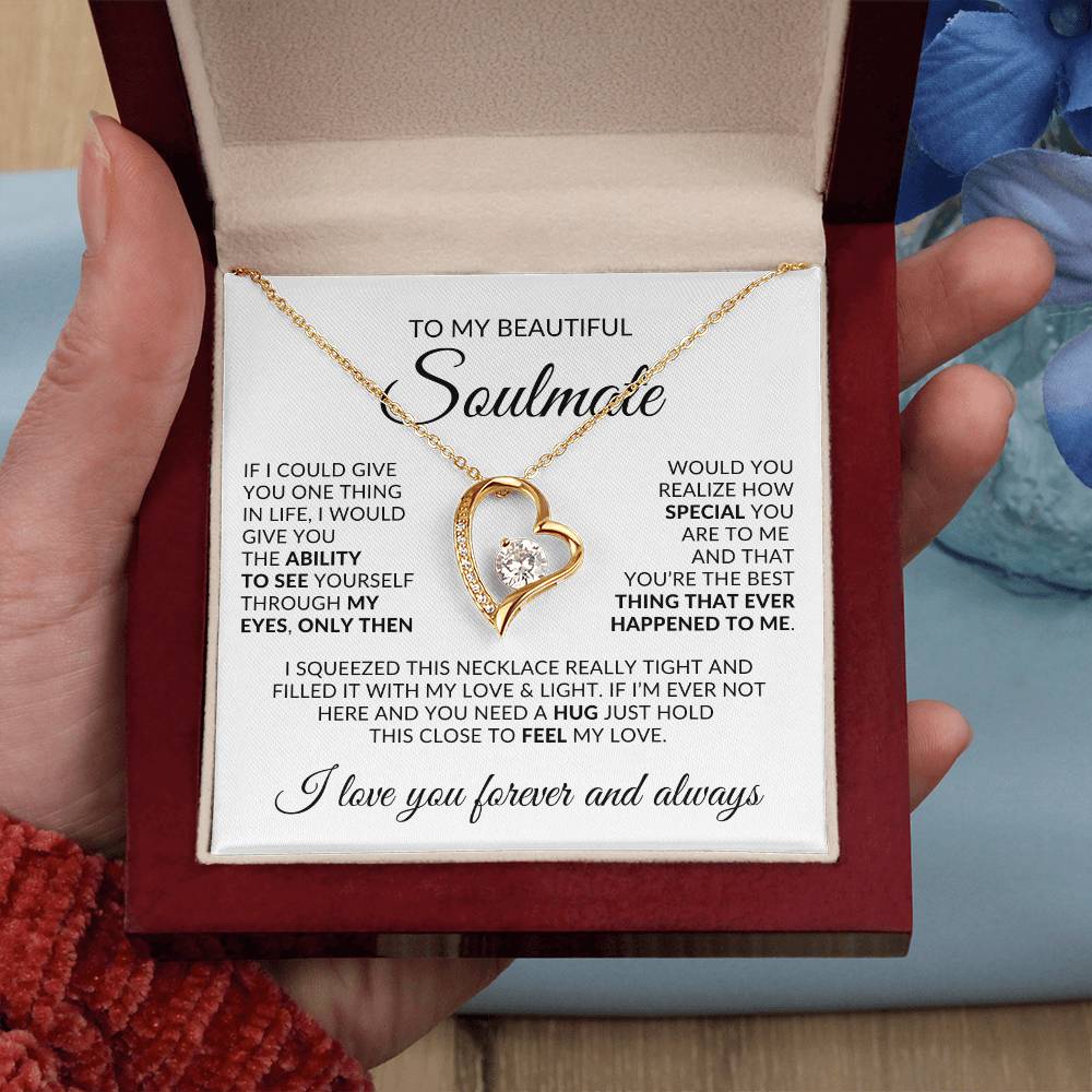 To My Beautiful Soulmate | Forever Love Necklace ❤️