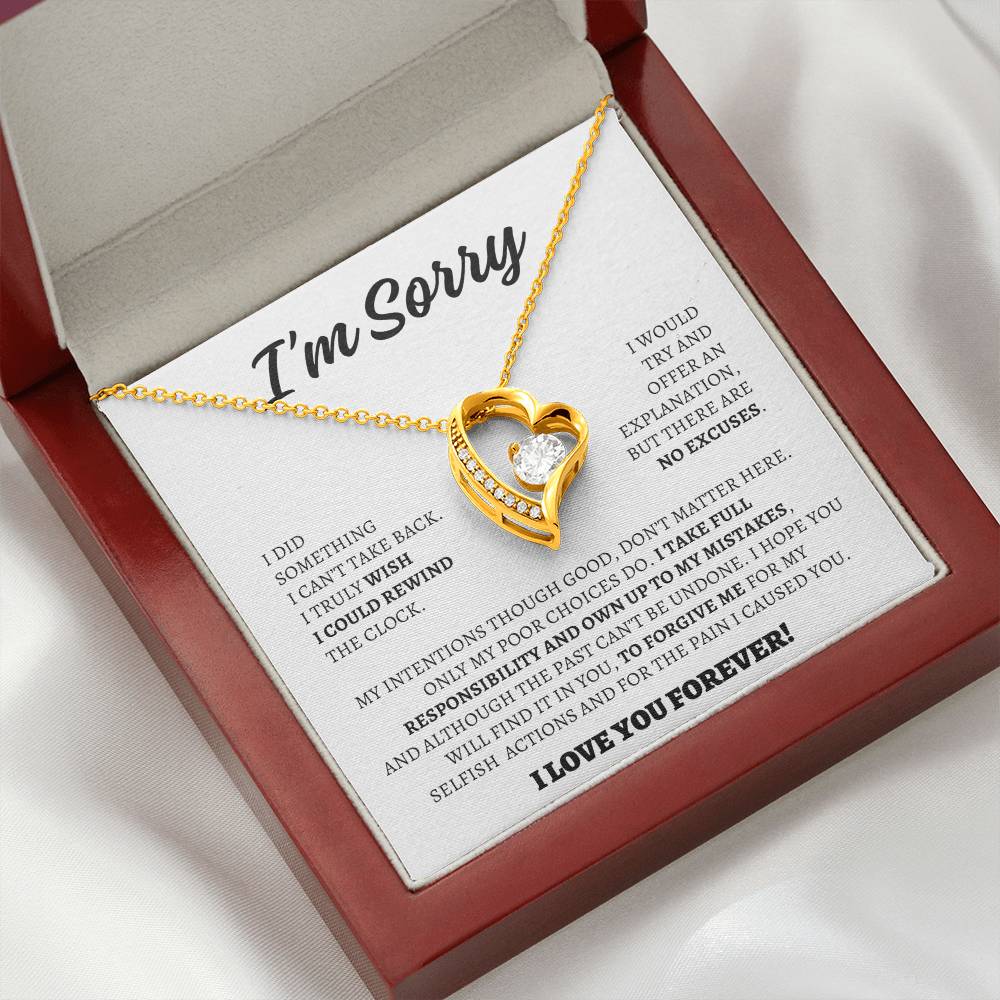 Apology Gift for Her - I Take Full Responsibility - Forever Love Necklace