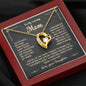 To My Beautiful Mom, Forever Love Necklace