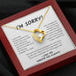 Apology Gift - I'm Sorry Forever Love Necklace