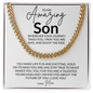 To My Amazing Son, Love Mom - Cuban Link Necklace