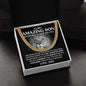 To My Amazing Son, Stand Tall, Even When You Fall, Love Dad - Cuban Link Necklace