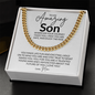 To My Amazing Son, Love Mom - Cuban Link Necklace
