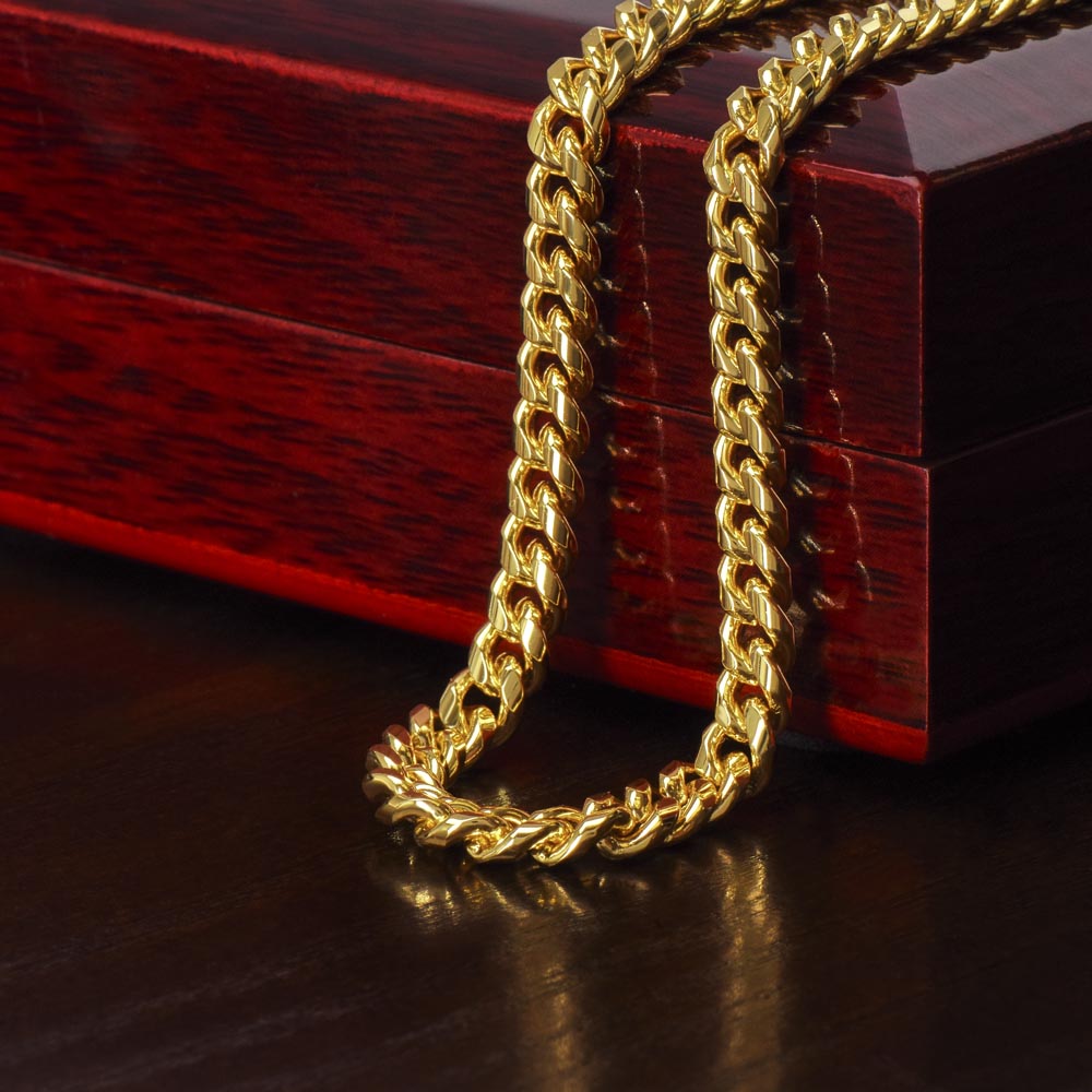 To My Man - Promise Necklace - Cuban Link Necklace