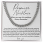 To My Man, Promise Necklace - Cuban Link Necklace
