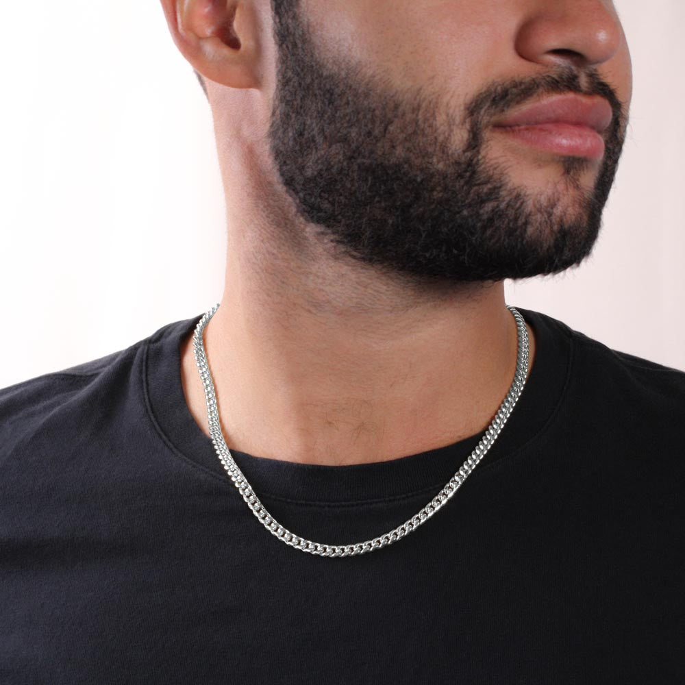 To My Man - Promise Necklace - Cuban Link Necklace