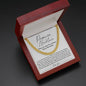 To My Man, Promise Necklace - Cuban Link Necklace