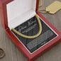 To My Man, Promise Necklace - Cuban Link Necklace