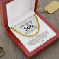 To My Amazing Son, Love Mom - Cuban Link Necklace